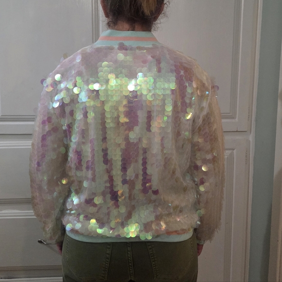 FARM Rio Iridescent Bomber Jacket - Picture 2 of 7